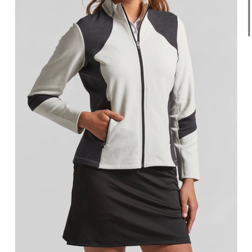 Ladies Reid long sleeve full zip is a soft, mid-weight Ottoman rib jacket